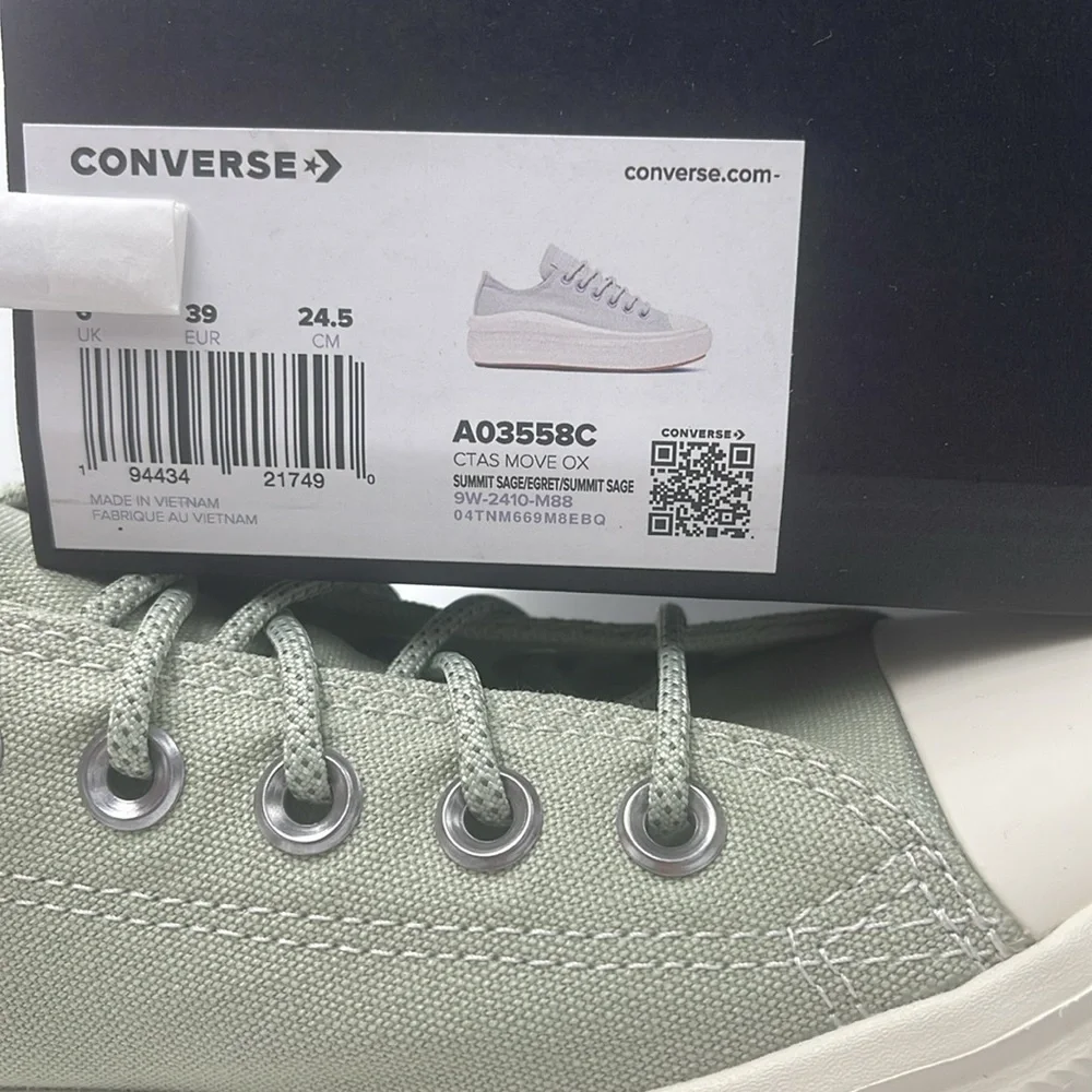 Converse WMNS A03558C CTAS MOVE OX SUMMIT SAGE/EGRET/SUMMIT PLATFORMS SNEAKERS